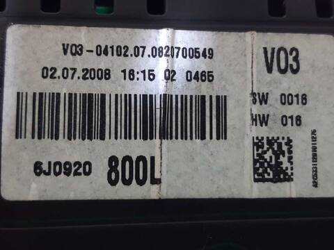 Foto 3ª: Cuadro de Instrumentos Seat Ibiza SPORT 105CV 77KW [BLS] (2008)