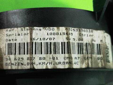 Foto 3ª: Cuadro de Instrumentos Peugeot 207 1.4 73CV [KFVTU3A] (2006)