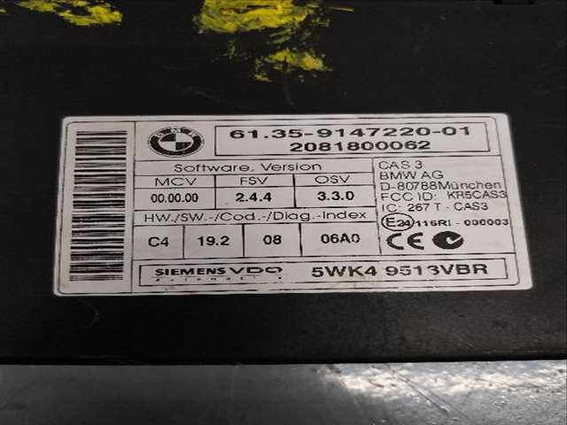 Foto 2ª: Modulo Confort BCM Bmw Serie 3 320 2.0 D [D-N47D20A] (2008)
