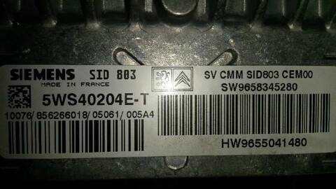 Foto 2ª: Centralita Motor ECU Peugeot 407 2.0 16V HDI FAP CAT RHR - DW10BTED4) 136CV 100KW (2005)