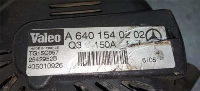 Foto 1ª: Alternador Mercedes Clase A 140 2.0 A 160 CDI (169.006) [2.0 LTR. - 60 KW CDI CAT] [OM 640.942]