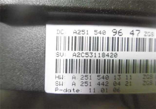 Foto 3ª: Cuadro de Instrumentos Mercedes Clase R 280 3.5 R 350 4MATIC (251.065) [3.5 LTR. - 200 KW V6 CAT] [M 272.967]