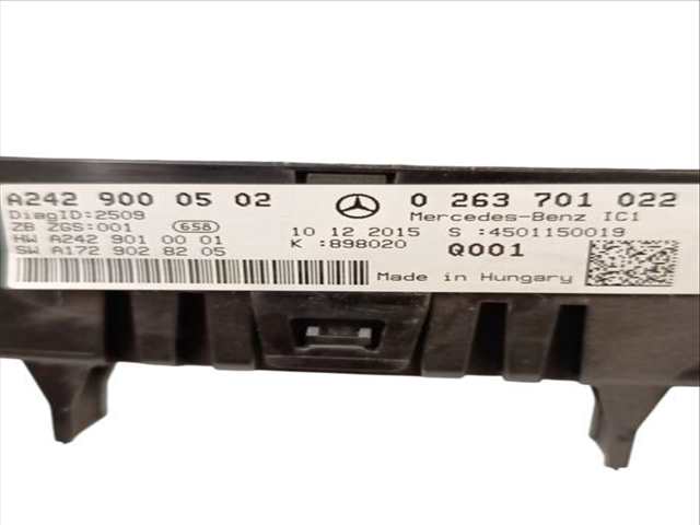 Foto 2ª: Cuadro de Instrumentos Mercedes Clase B 150 ELECTRIC DRIVE - B 250 E 242.890) (2011)