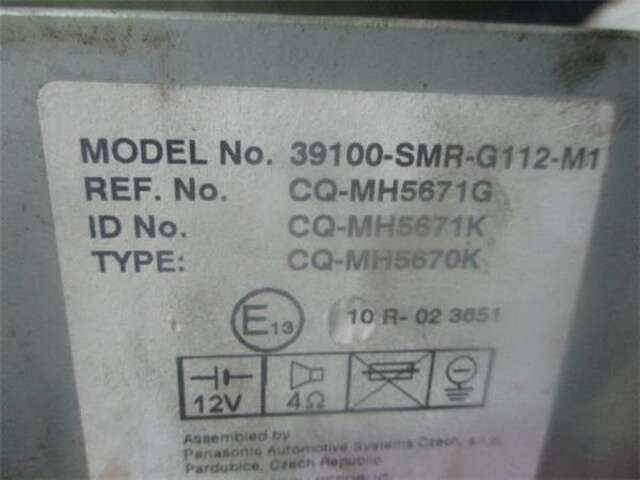 Foto 3ª: Sistema Audio Radio CD Honda Civic 1.8 [R18A1]