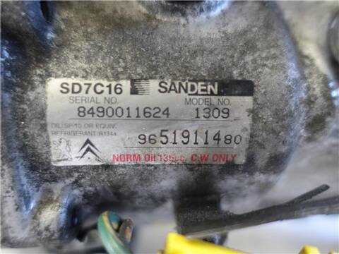 Foto 3ª: Compresor Aire Acondicionado Citroen C4 1.6 HDI PICASSO 109CV 80KW [9HZ-DV6TED4] (2007)