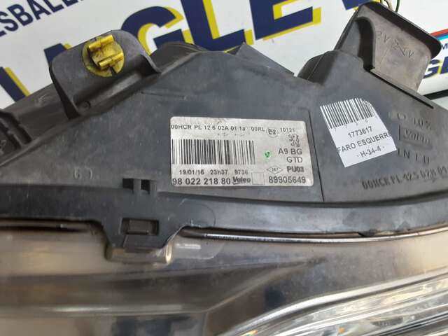 Foto 2ª: Faro Izquierdo Peugeot 208 1.2 12V82CV 0CV [HMZ] (2015)