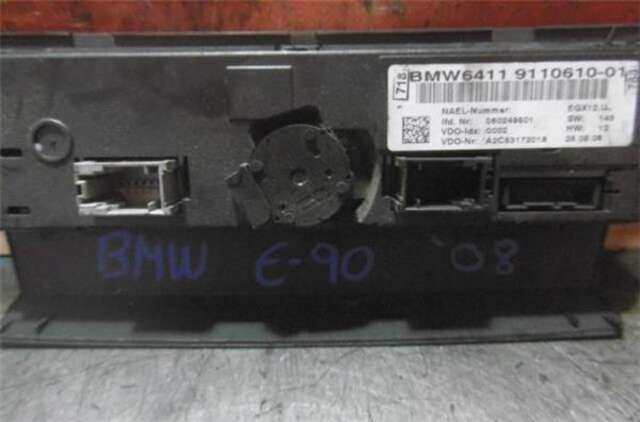 Foto 2ª: Mando Climatizador Bmw Serie 3 315 2.0 320D [2.0 LTR. - 130 KW TURBODIESEL CAT] [N47 D20 A]