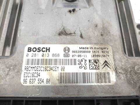 Foto 3ª: Centralita Motor ECU Peugeot 207 1.6 HDI 90CV 66KW [9HX] (2007)