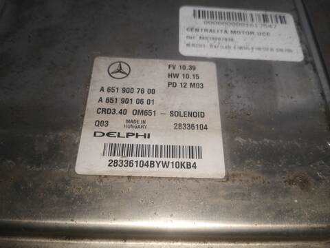 Foto 2ª: Centralita Motor ECU Mercedes Clase B 150 651901 (2012)