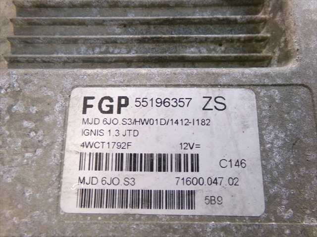 Foto 4ª: Centralita Motor ECU Suzuki Ignis 1.3 CDTI 2000-2008 [Z13DT] (2005)