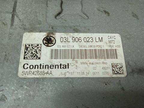 Foto 3ª: Centralita Motor ECU Skoda Rapid 1.6 TDI DPF 105CV 77KW [CAY] (2014)