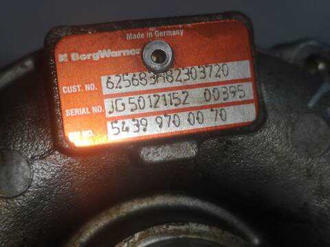 Turbocompresor Renault Megane K9K732 BERLINA II BERLINA 5P