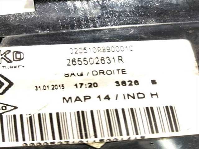 Foto 3ª: Piloto Trasero Derecho Renault Clio AUTHENTIQUE 1 DCI DIESEL FAP 75CV (2012)