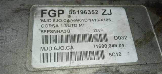 Foto 1ª: Centralita Motor ECU Opel Corsa 1.3 CDTI [Z 13 DTJ]