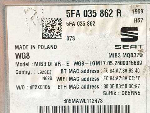 Foto 4ª: Sistema GPS Seat Leon 1.5 ETSI 150CV 110KW [DFYA] (2024)