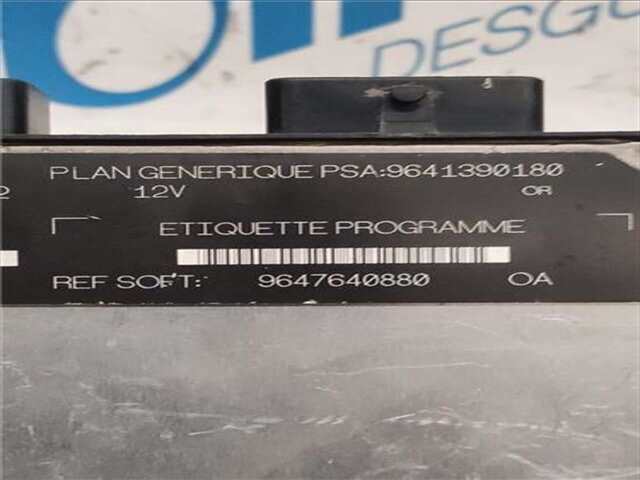 Foto 2ª: Centralita Motor ECU Citroen Berlingo 1.9 D (MFDJY) [D9B (XUD9A/L)]
