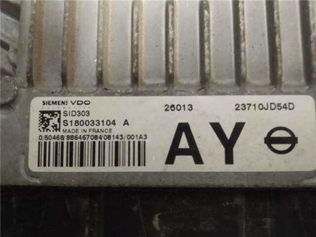 Foto 3ª: Centralita Motor ECU Nissan Qashqai 1.5 DCI TURBODIESEL (106 CV) [K9K EURO4]