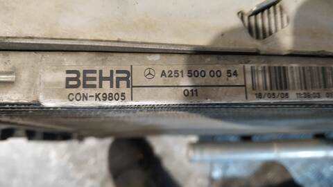 Foto 3ª: Radiador Motor Mercedes Clase ML 300 3.0 CDI W164) 224CV 165KW AUT. OM642 [OM642940] (2006)
