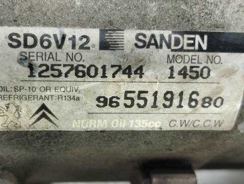 Foto 4ª: Compresor Aire Acondicionado Citroen C3 1.1 COLLECTION 60CV 44KW [HFX] (2007)