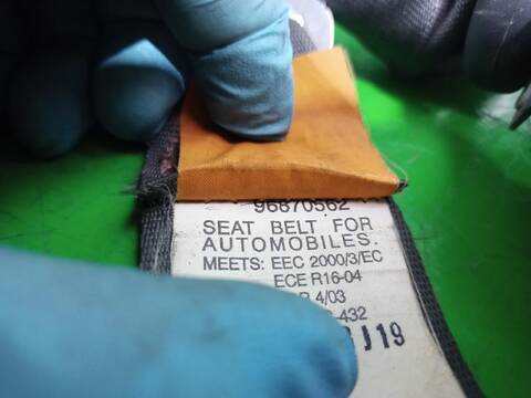 Foto 3ª: Cinturón Trasero Central Chevrolet Aveo LS 101CV [F14D4] (2006)