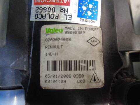 Foto 4ª: Faro Antiniebla Delantero Derecho Renault Laguna 2.0 DCI DIESEL FAP ENERGY III 131CV 96KW [M9R Q7] (2008)