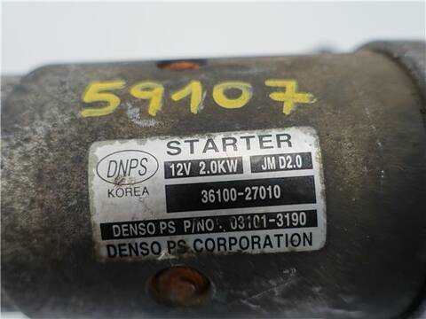 Foto 3ª: Motor de Arranque Hyundai Santa Fe 2.2 CRDI 155CV 114KW [D4EB] (2007)