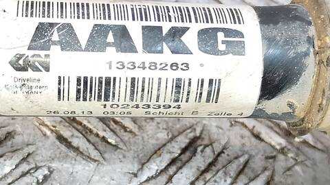 Foto 3ª: Transmision Delantera Izquierda Opel Zafira SELECTION 140CV 103KW [A14NET] (2013)