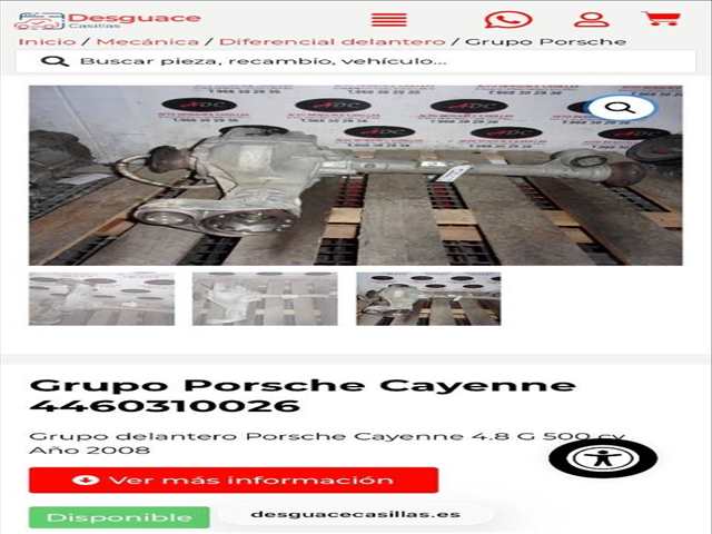 Foto 3ª: Diferencial Delantero Porsche Cayenne M4851 AUT. (2008)