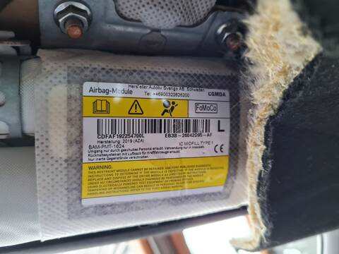 Foto 1ª: Airbag Cortina Delantero Izquierdo Ford Ranger DOBLE CABINA WILDTRACK 4X4 4P) 213CV [YN2X] (2020)