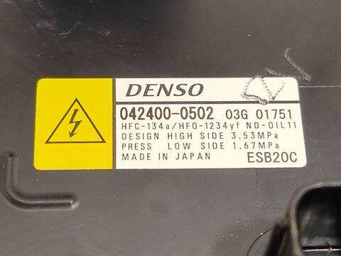 Foto 4ª: Compresor Aire Acondicionado Toyota CHR 2.0 HYBRID MAXH10) 112CV 82KW [M20A-FXS] (2023)