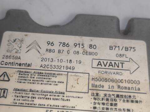 Foto 2ª: Centralita Airbag Citroen DS4 9H05 (2014)