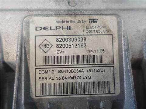 Foto 3ª: Centralita Motor ECU Renault Clio 1.5 DCI BR17 CR17) 86CV 63KW [D/ K9K T7] (2006)