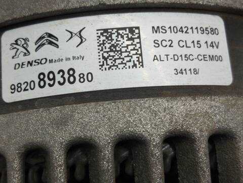 Foto 3ª: Alternador Opel Crossland DESIGN LINE 102CV 75KW [DV5RD OPT. YH01] (2019)