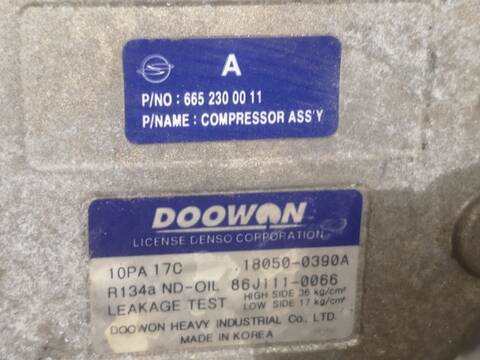 Foto 3ª: Compresor Aire Acondicionado Ssangyong Rodius D27DT (2006)