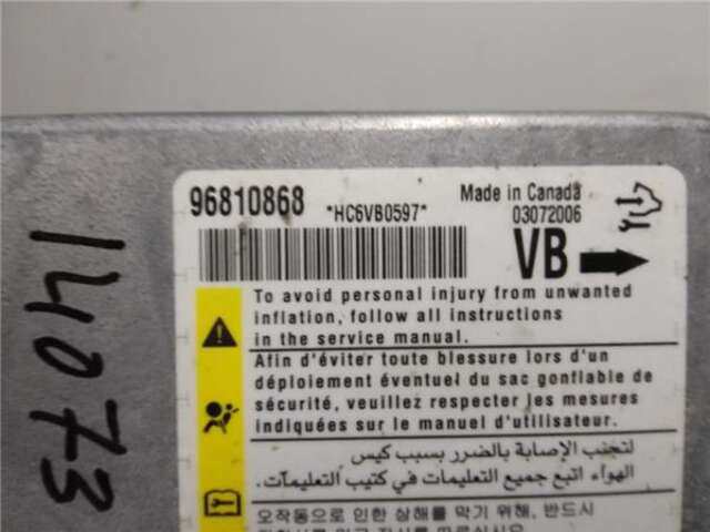Foto 3ª: Centralita Airbag Chevrolet Captiva 2.0 D [Z 20 S]