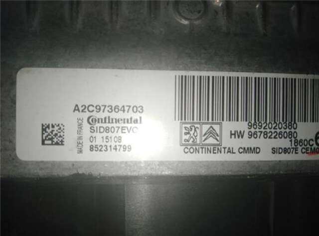 Centralita Motor ECU Citroen C4 1.6 ATTRACTION 2WD [1.6 LTR. - 84 KW HDI FAP]