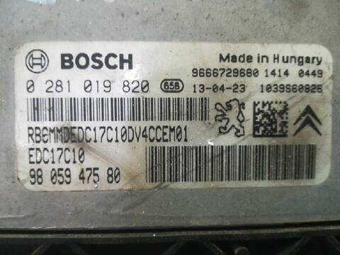 Foto 2ª: Centralita Motor ECU Peugeot 208 ACCESS 68CV 50KW [8HR01] (2013)