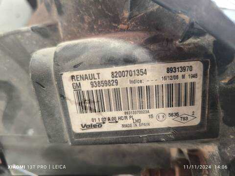 Foto 4ª: Faro Izquierdo Renault Trafic 69CV 51KW CAJA CERRADA (2001)