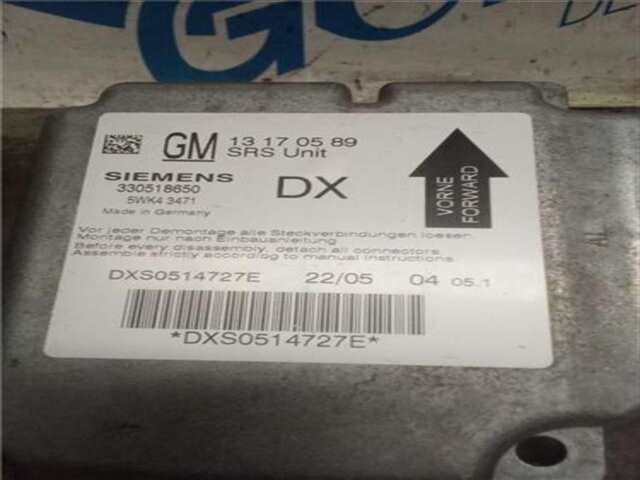 Foto 3ª: Centralita Airbag Opel Vectra 1.9 CDTI [Z 19 DT]