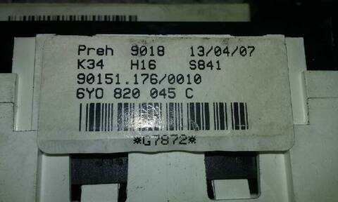 Foto 3ª: Mando Climatizador Skoda Fabia CLASSIC 70CV 51KW FAMILIAR [BNM] (2007)