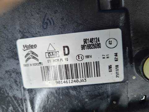 Foto 2ª: Faro Derecho Citroen Berlingo CONTRLOL M 102CV 75KW FURGON [YH01] (2019)