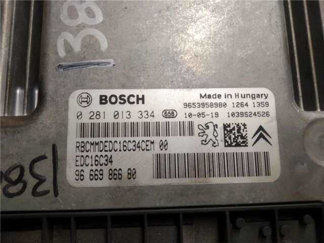 Foto 3ª: Centralita Motor ECU Citroen C4 1.6 HDI [9HZ-DV6TED4]