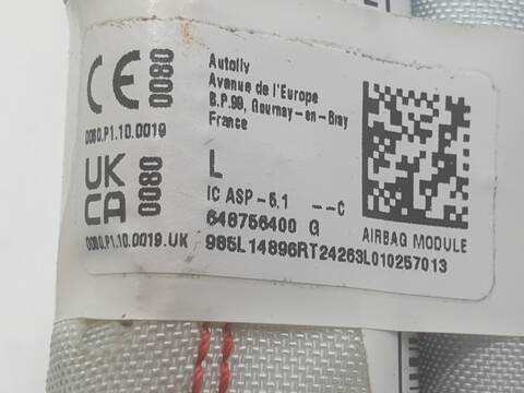 Foto 3ª: Airbag Cortina Delantero Izquierdo Dacia Sandero STEPWAY EXTREME GO (2022)