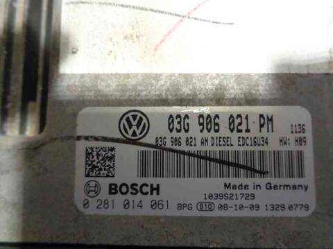 Foto 4ª: Centralita Motor ECU Volkswagen Golf ADVANCE 105CV 77KW [BXE] (2007)