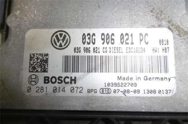 Centralita Motor ECU Volkswagen Caddy 1.9 FURG. [1.9 LTR. - 55 KW TDI (BSU)]