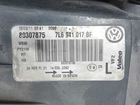 Foto 3ª: Faro Izquierdo Volkswagen Touareg BAC (2006)