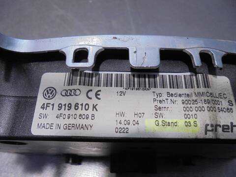 Foto 4ª: Mando Multifuncion Audi A6 2.0 TDI BERLINA 140CV 103KW [4ZY-L] (2004)