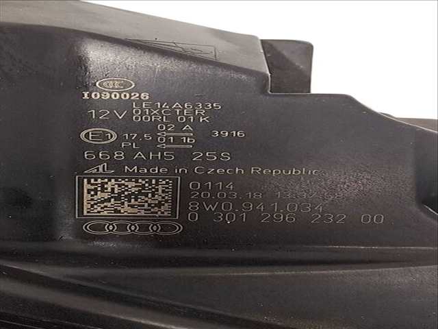 Foto 3ª: Faro Derecho Audi A4 3.0 V6 24V TDI 272CV [CRTC] (2015)