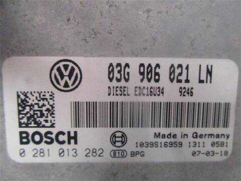 Foto 2ª: Centralita Motor ECU Seat Altea 1.9 TDI 105CV 77KW [BXE] (2007)