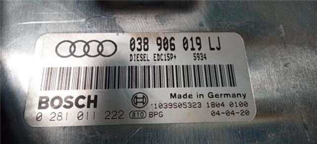 Centralita Motor ECU Audi A4 1.9 TDI (96 KW) [1.9 LTR. - 96 KW TDI]